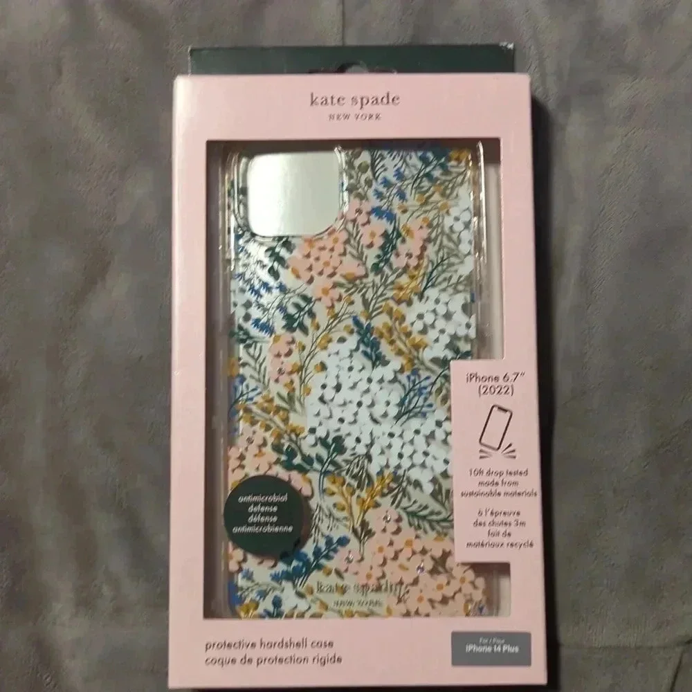 Kate Spade Iphone14 plus protective hardshell case